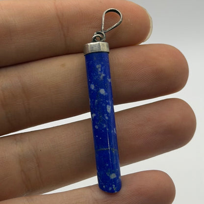 Vintage Natural Afghan Lapiz Lazuli Silver Pendant