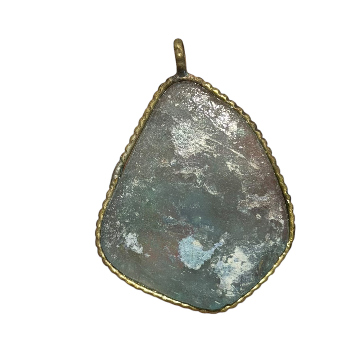 Ancient Roman Glass pendant with modern setting