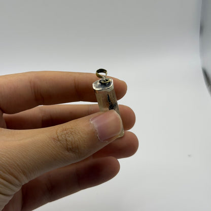 Beautiful Raw Scapolite Crystal Slice Silver Pendant