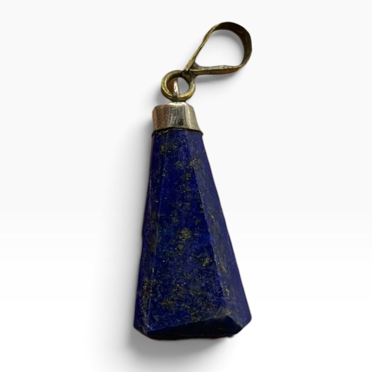 Vintage Natural Afghan Lapiz Lazuli Silver Pendant