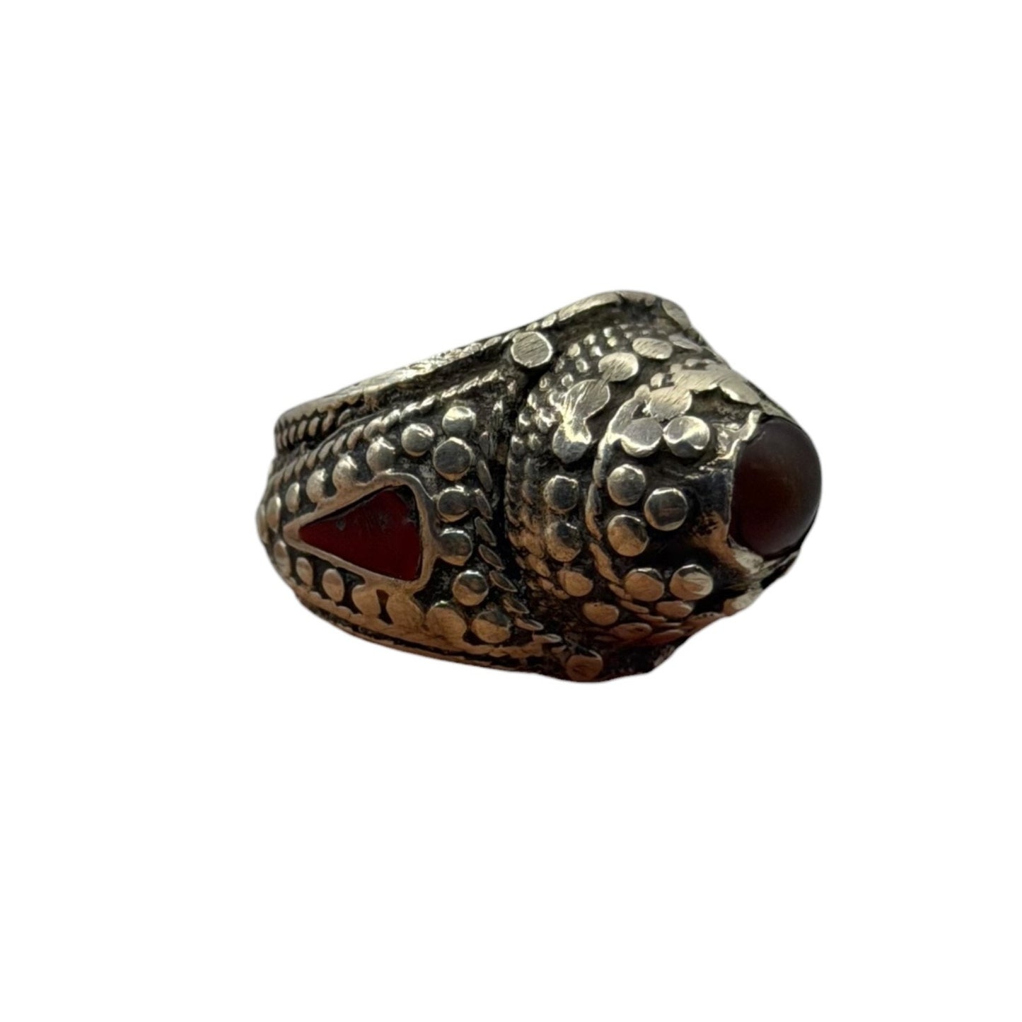Vintage Afghan Tribal Kucci Boho Silver Ring