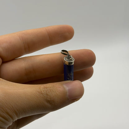 Vintage Natural Afghan Lapiz Lazuli Silver Pendant