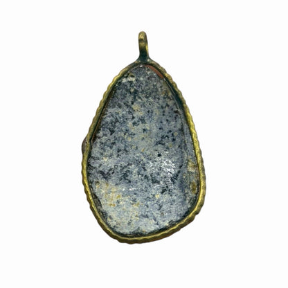 Ancient Roman Glass Pendant With Modern Setting