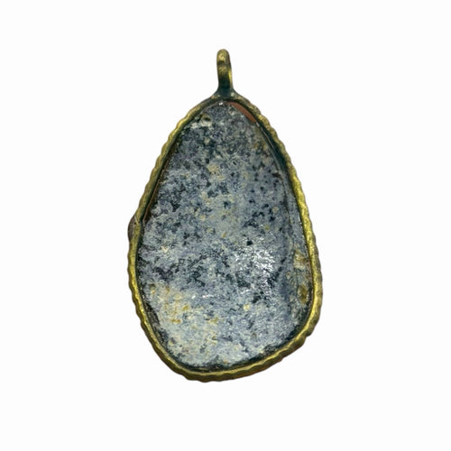 Ancient Roman Glass Pendant With Modern Setting