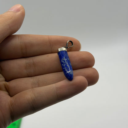 Vintage Natural Afghan Lapiz Lazuli Silver Pendant