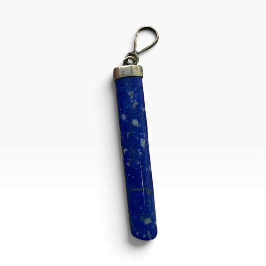 Vintage Natural Afghan Lapiz Lazuli Silver Pendant