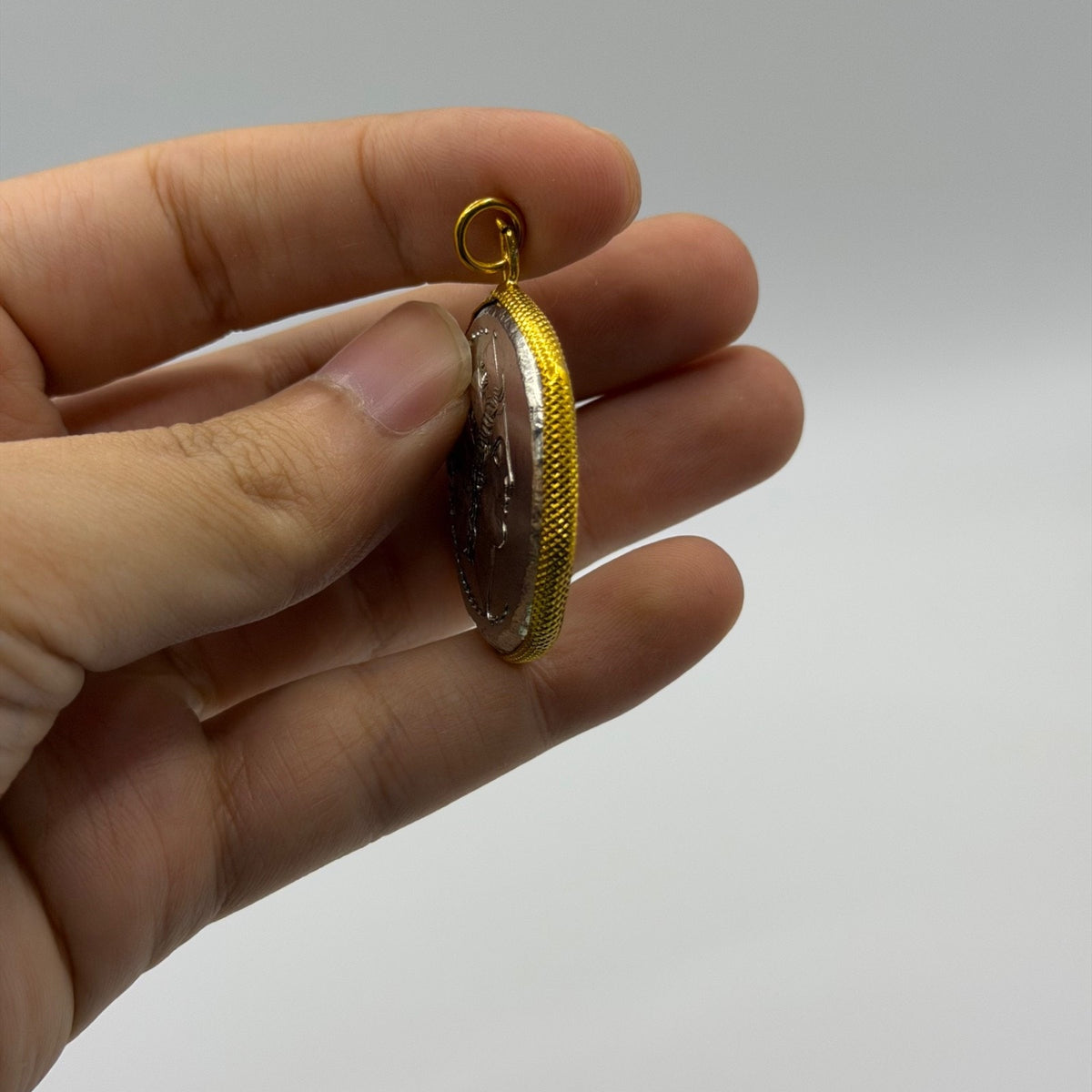 Ancient Greek Phoenicia Arados Coin Gold Plated Pendant