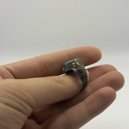Antique Islamic Silver Ring With Arabic Inscription
