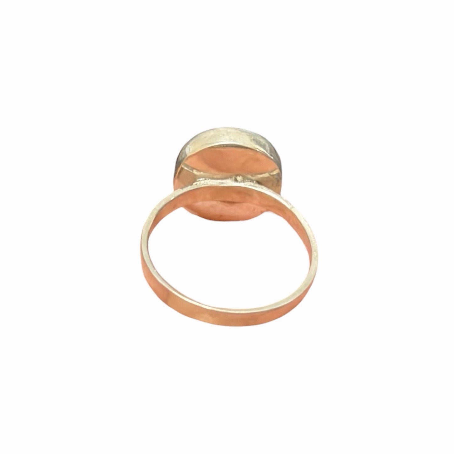 Sterling Silver Natural Agate Ring