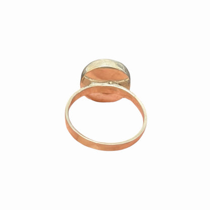 Sterling Silver Natural Agate Ring