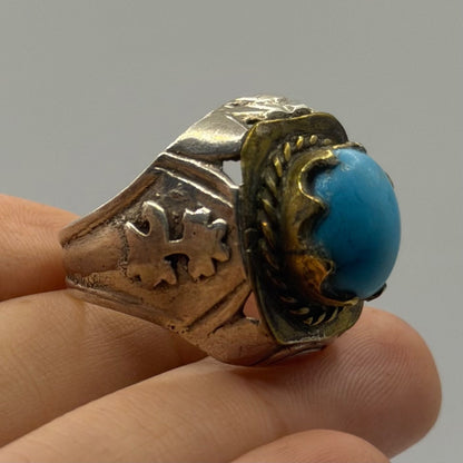 Vintage Nisha Puri Torquise Stone Silver Ring