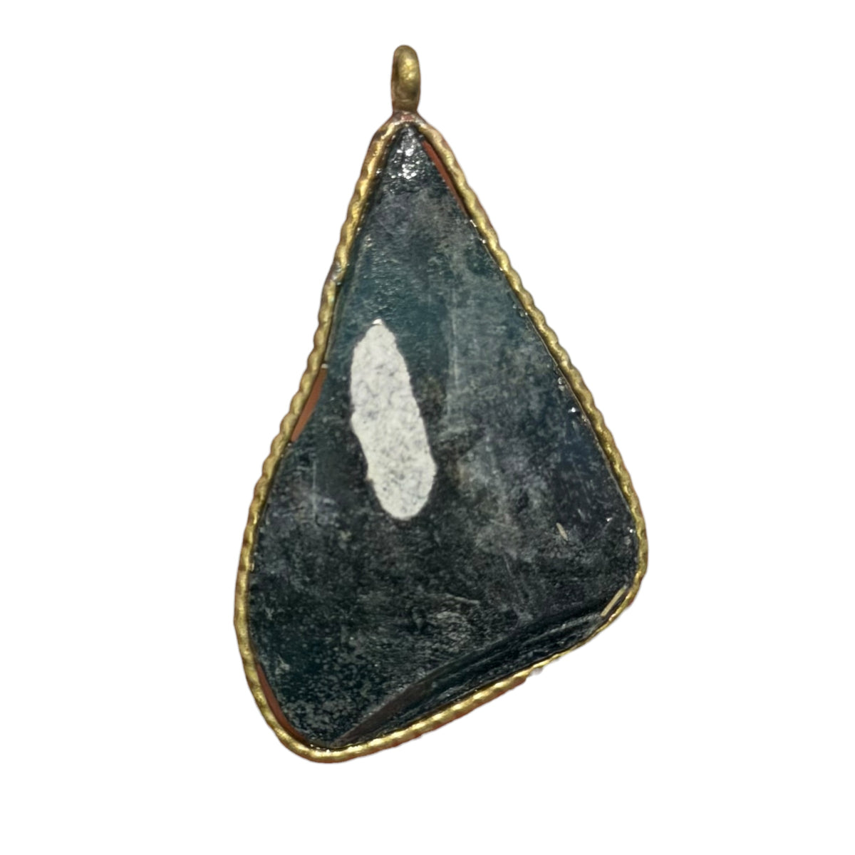 Ancient Roman Glass pendant with modern setting