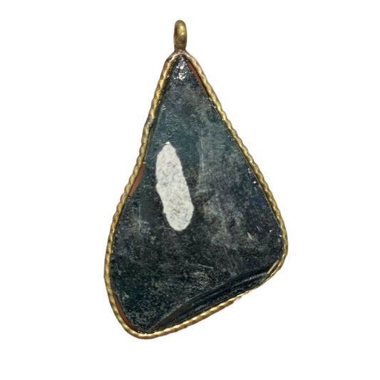 Ancient Roman Glass pendant with modern setting