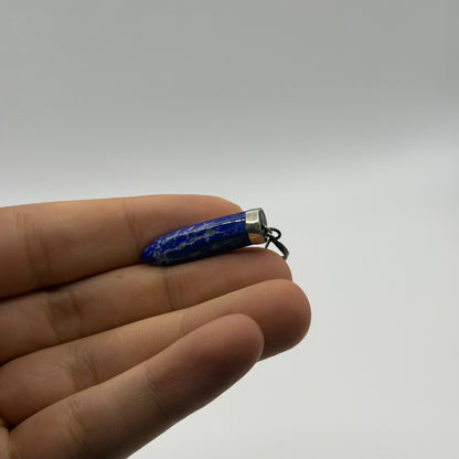 Vintage Natural Afghan Lapiz Lazuli Silver Pendant