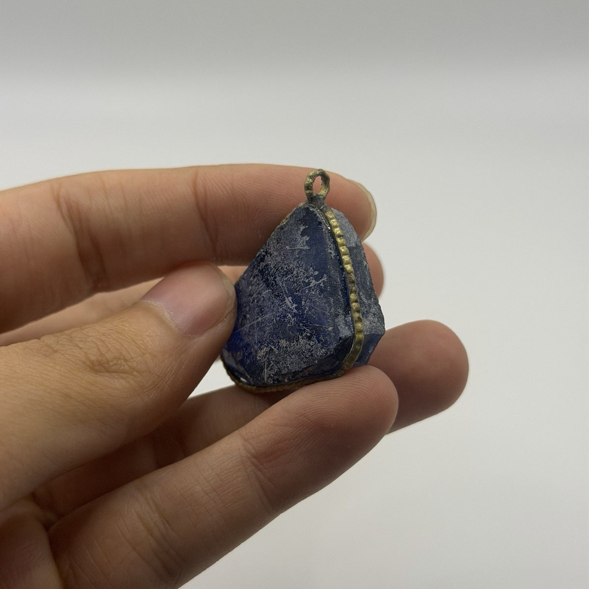 Ancient Roman Glass Pendant With Modern Setting