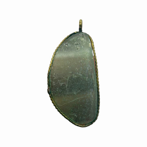 Ancient Roman Glass Pendant With Modern Setting