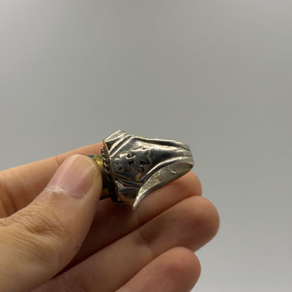 Vintage Nisha Puri Torquise Stone Silver Ring