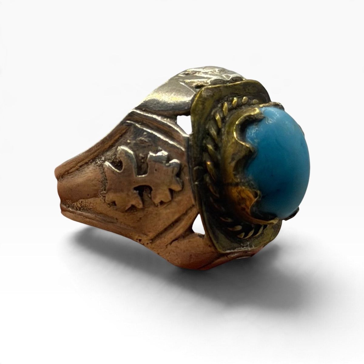 Vintage Nisha Puri Torquise Stone Silver Ring