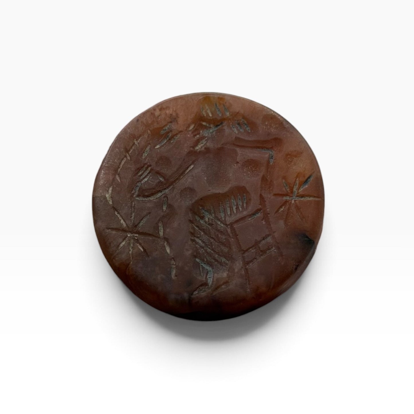 Ancient Near Eastern Style Intaglio Agate Bead