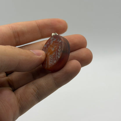 Ancient Near Eastern Style Intaglio Hand Carved Pendant