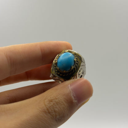Vintage Nisha Puri Torquise Stone Silver Ring