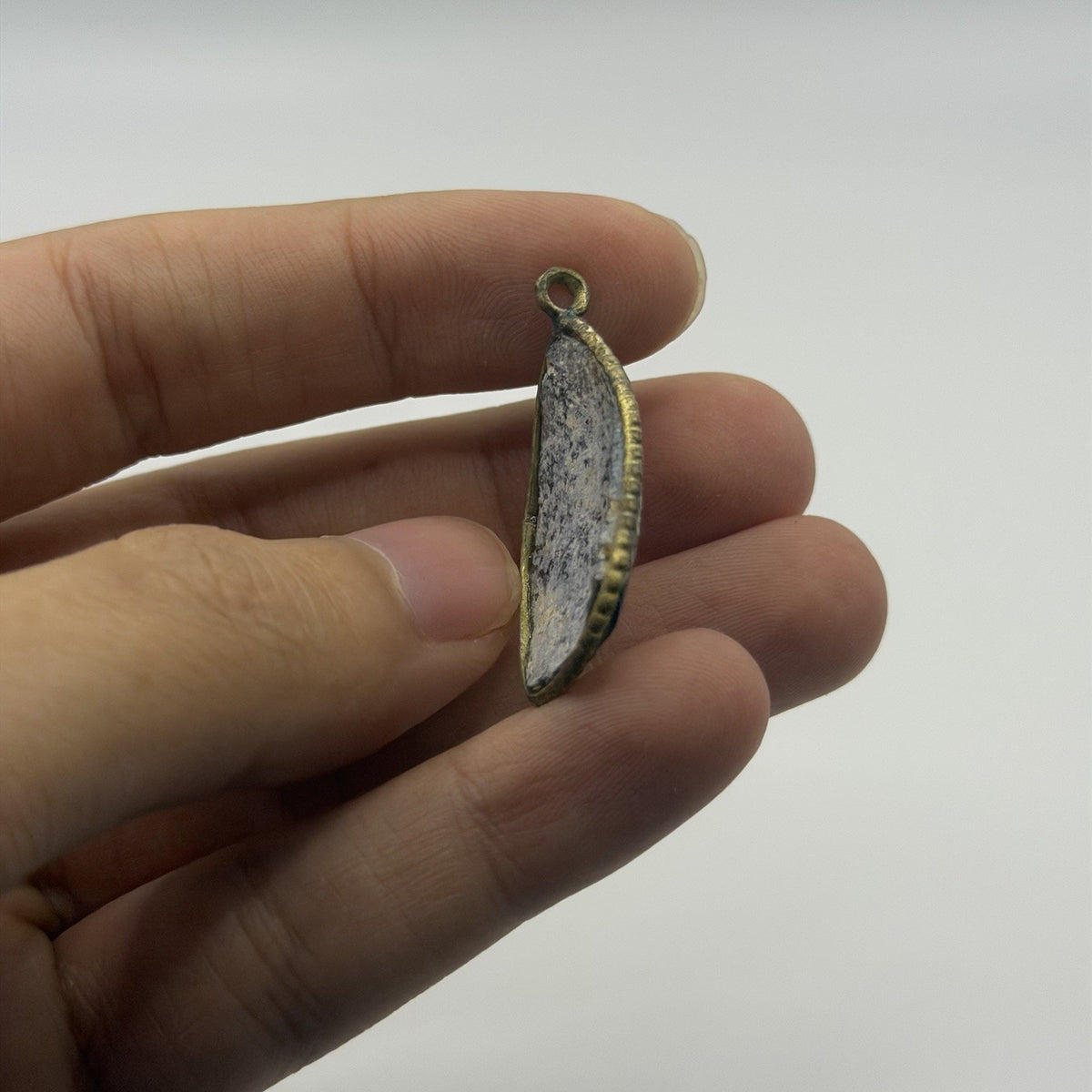 Ancient Roman Glass Pendant With Modern Setting