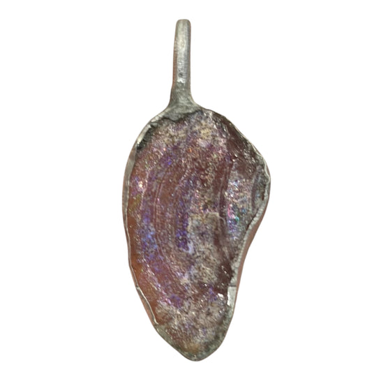 Ancient Roman Glass Pendant With Modern Setting