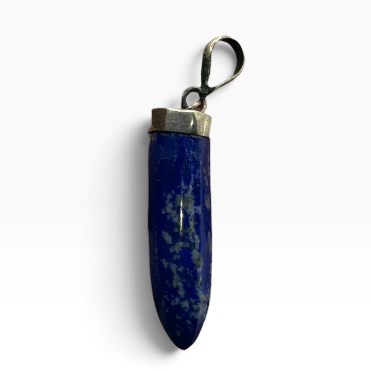 Vintage Natural Afghan Lapiz Lazuli Silver Pendant