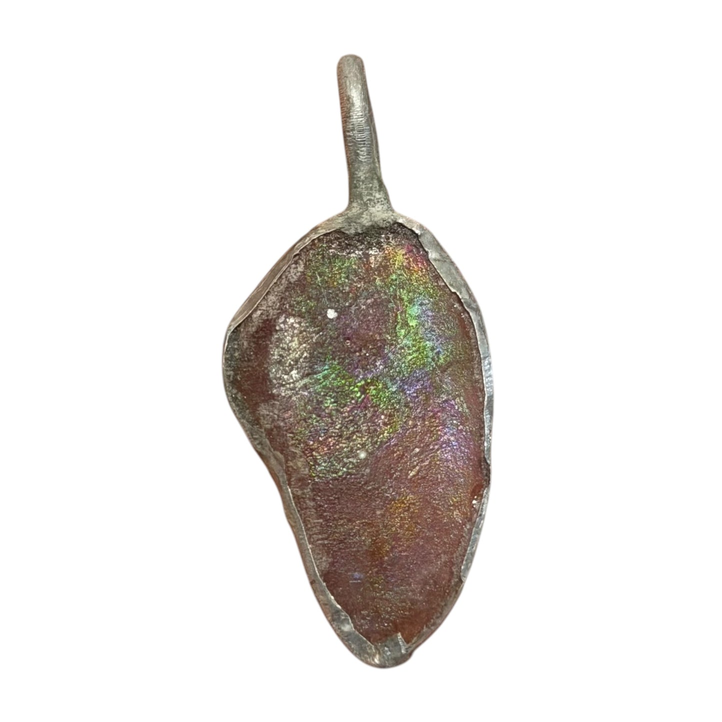 Ancient Roman Glass Pendant With Modern Setting