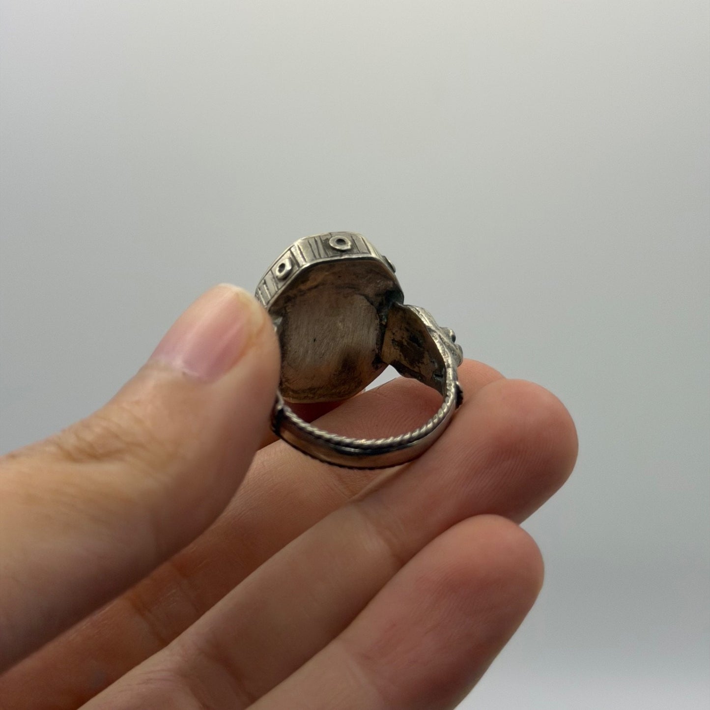 Ancient Roman Inspired Silver Intaglio Ring