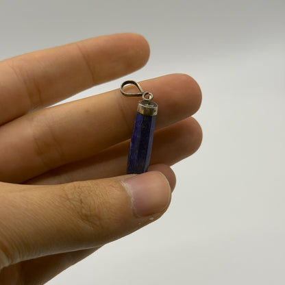 Vintage Natural Afghan Lapiz Lazuli Silver Pendant