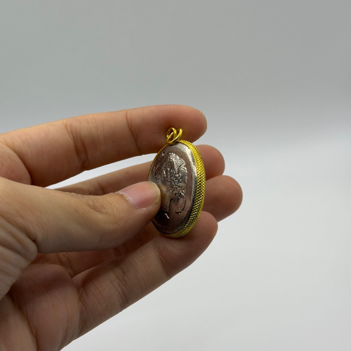 Sicily Syracuse Time of Dionysius I Gold Plated Frame Pendant