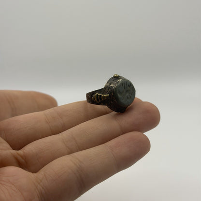 Antique Islamic Silver Ring With Arabic Inscription