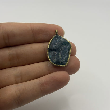 Ancient Roman Glass Pendant With Modern Setting