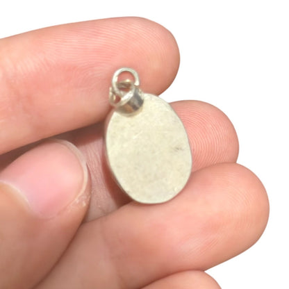 92.5 Silver Onyx GemStone Minimal Cute Pendant
