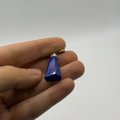 Vintage Natural Afghan Lapiz Lazuli Silver Pendant