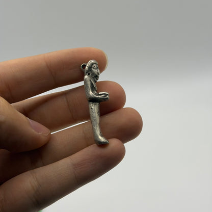 Ancient Egyptian Style Solid Silver Nobleman Amulet