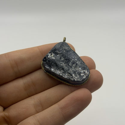 Ancient Roman Glass Pendant With Modern Setting