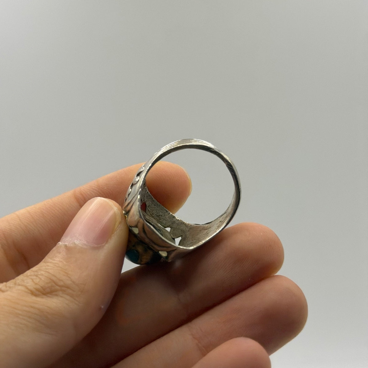 Vintage Nisha Puri Torquise Stone Silver Ring