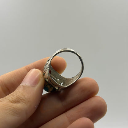 Vintage Nisha Puri Torquise Stone Silver Ring