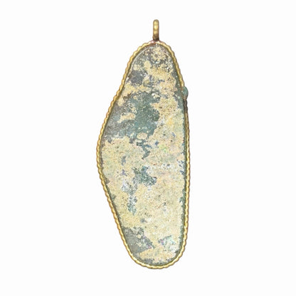 Ancient Roman Glass Pendant With Modern Setting