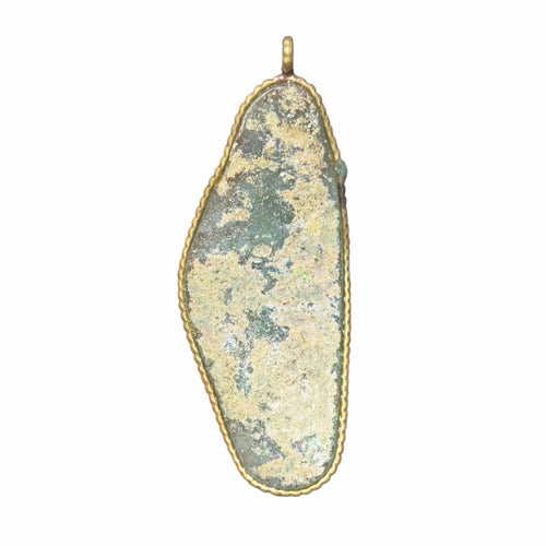 Ancient Roman Glass Pendant With Modern Setting