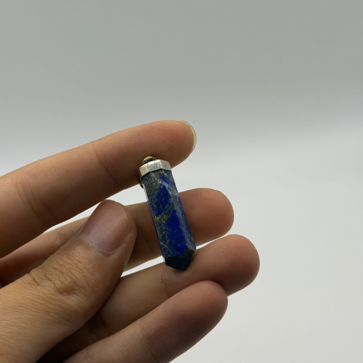 Vintage Natural Afghan Lapiz Lazuli Silver Pendant
