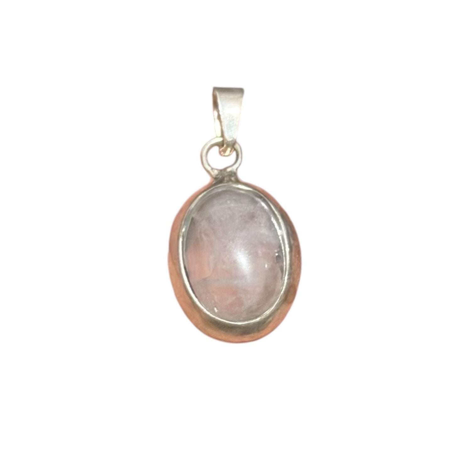 92.5 Silver Crystal Gem Minimal Cute Pendant