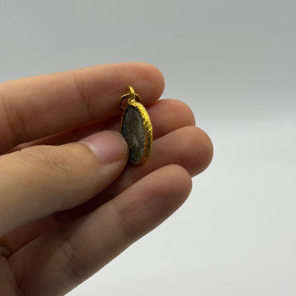 French Marianne Morlon Style Coin Gold Plated Pendant