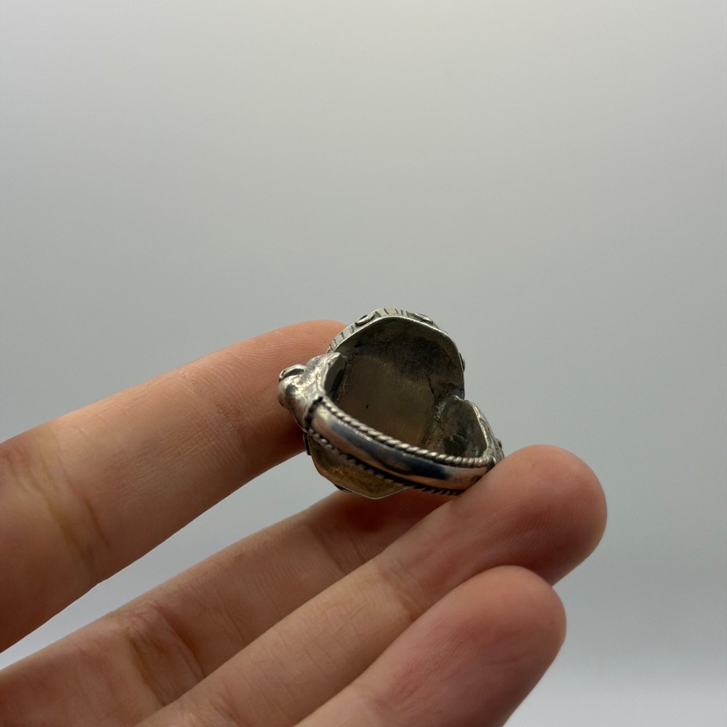 Ancient Roman Inspired Silver Intaglio Ring