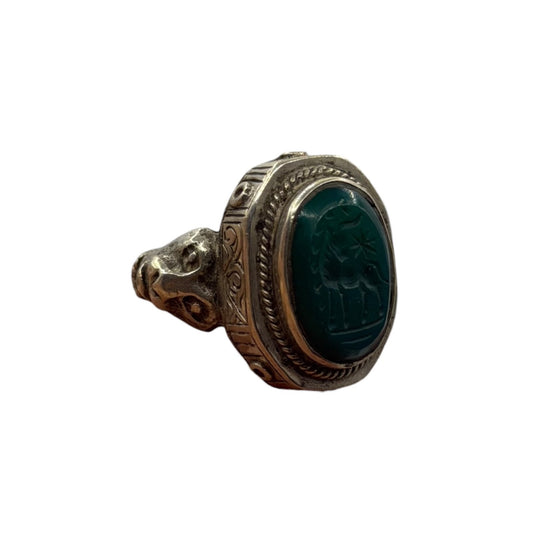 Ancient Roman Inspired Silver Intaglio Ring