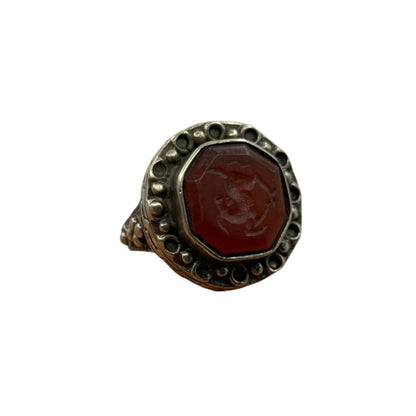 Ancient Roman Inspired Silver Intaglio Ring