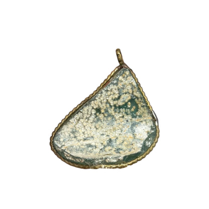 Ancient Roman Glass pendant with modern setting