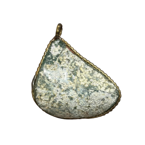 Ancient Roman Glass pendant with modern setting